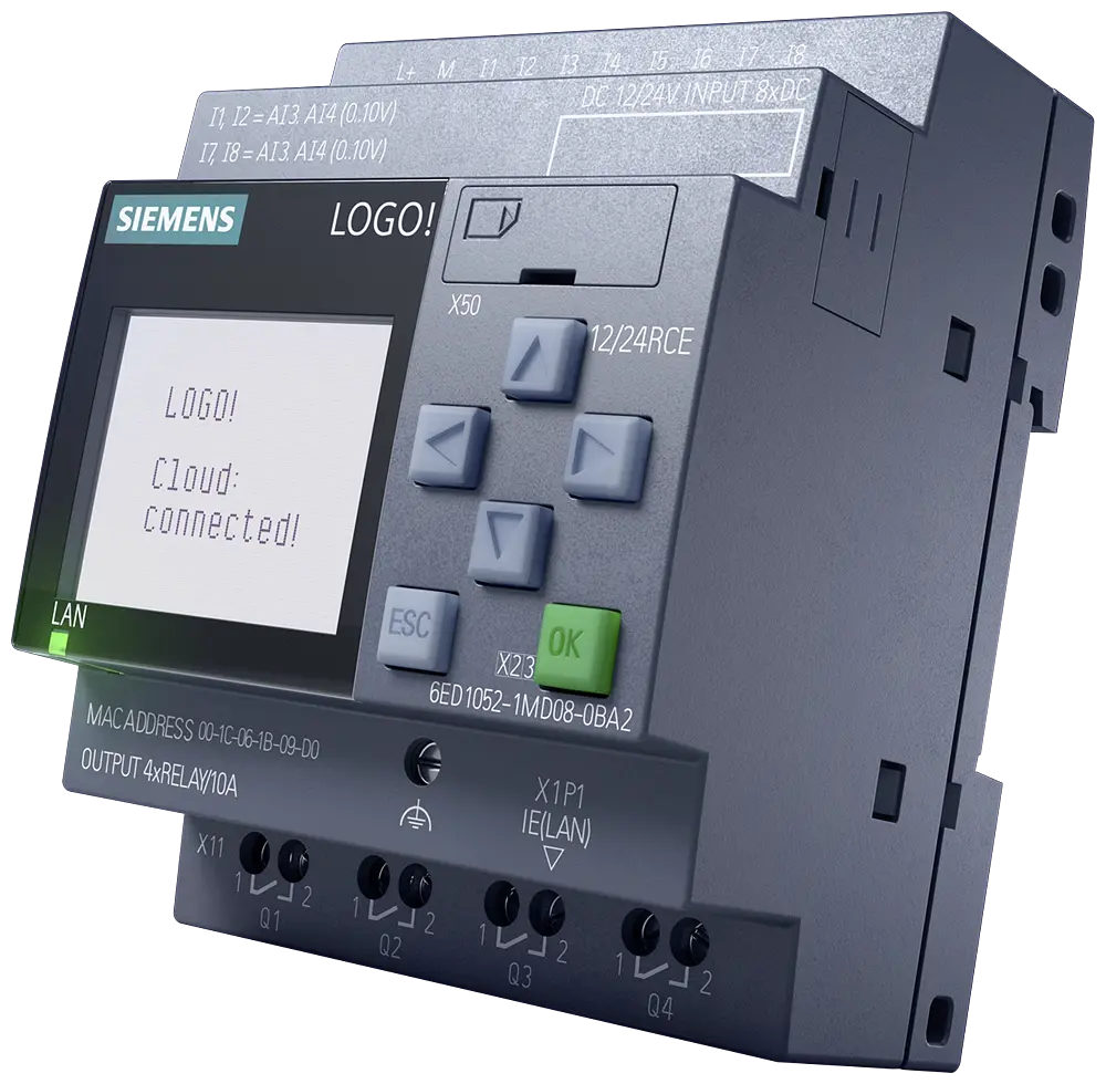 [LOGO! 12/24RCE Logic Module Relay 12/24VDC] 6ED1052-1MD08-0BA2