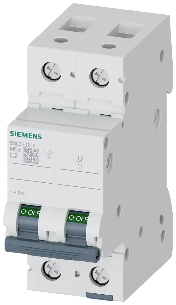 [SENTRON MCB 2P 6kA 2A C ] 5SL6202-7