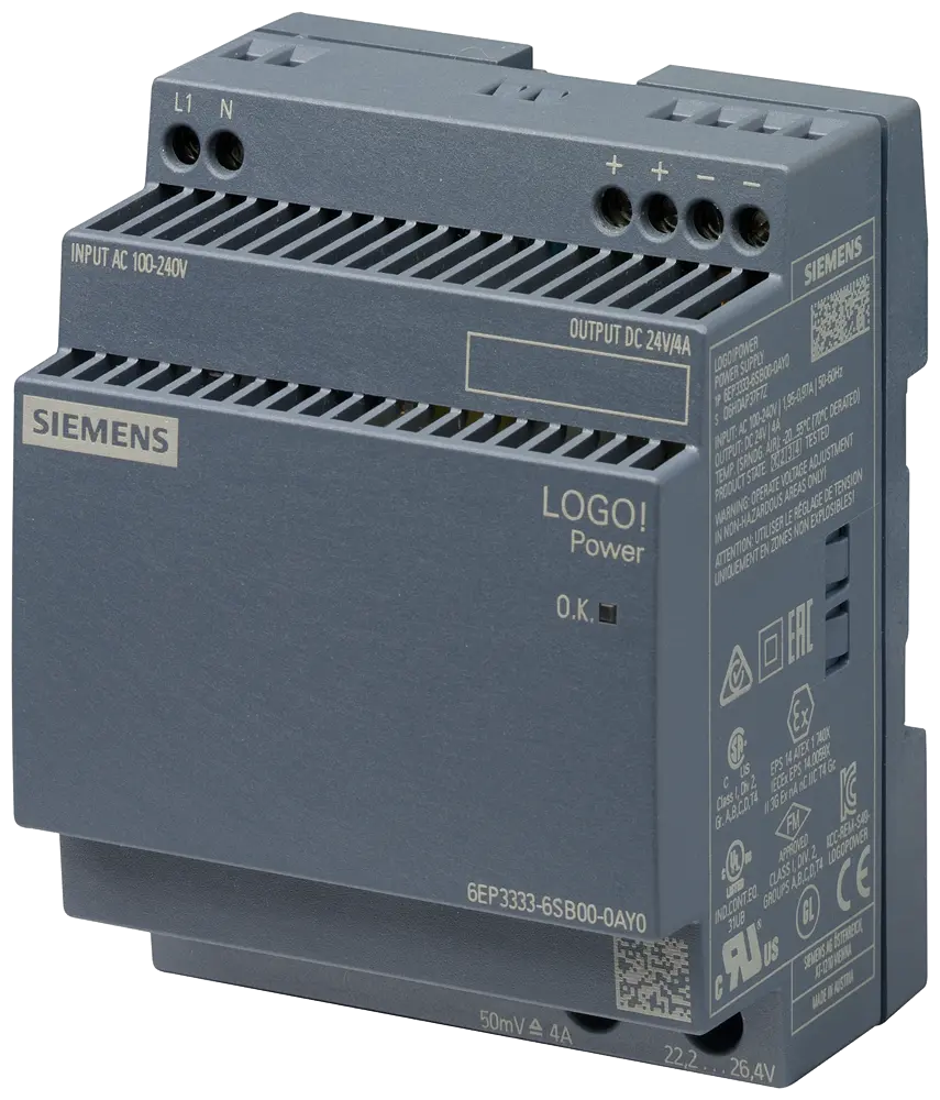 [LOGO!POWER 1AC 24VDC/4A] 6EP3333-6SB00-0AY0