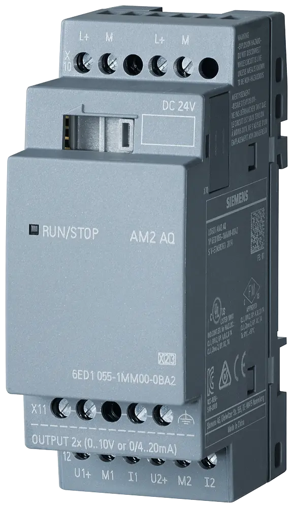 [LOGO! Expansion AM2 AQ 24VDC 2AO 0/4-20mA] 6ED1055-1MM00-0BA2