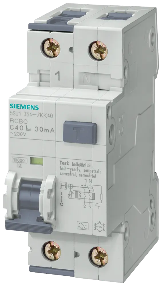 [SENTRON RCBO 1P+N 10kA 32A 30mA] 5SU1354-7KK32
