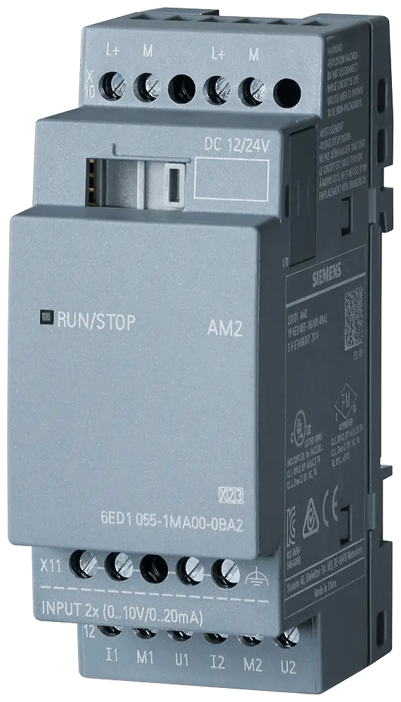 [LOGO! Expansion AM2 AI 24VDC 2AI 0/4-20mA] 6ED1055-1MA00-0BA2