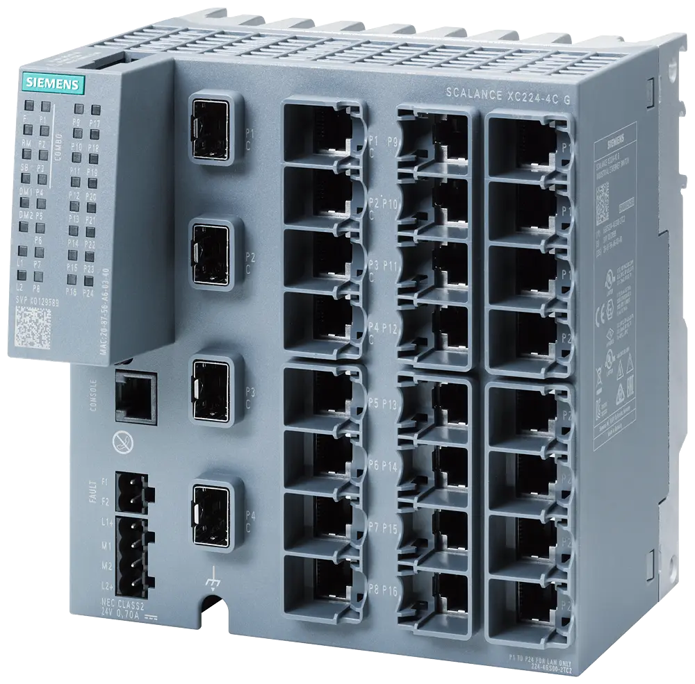 [SCALANCE XC224-4C G Managed IE Switch] 6GK5224-4GS00-2AC2