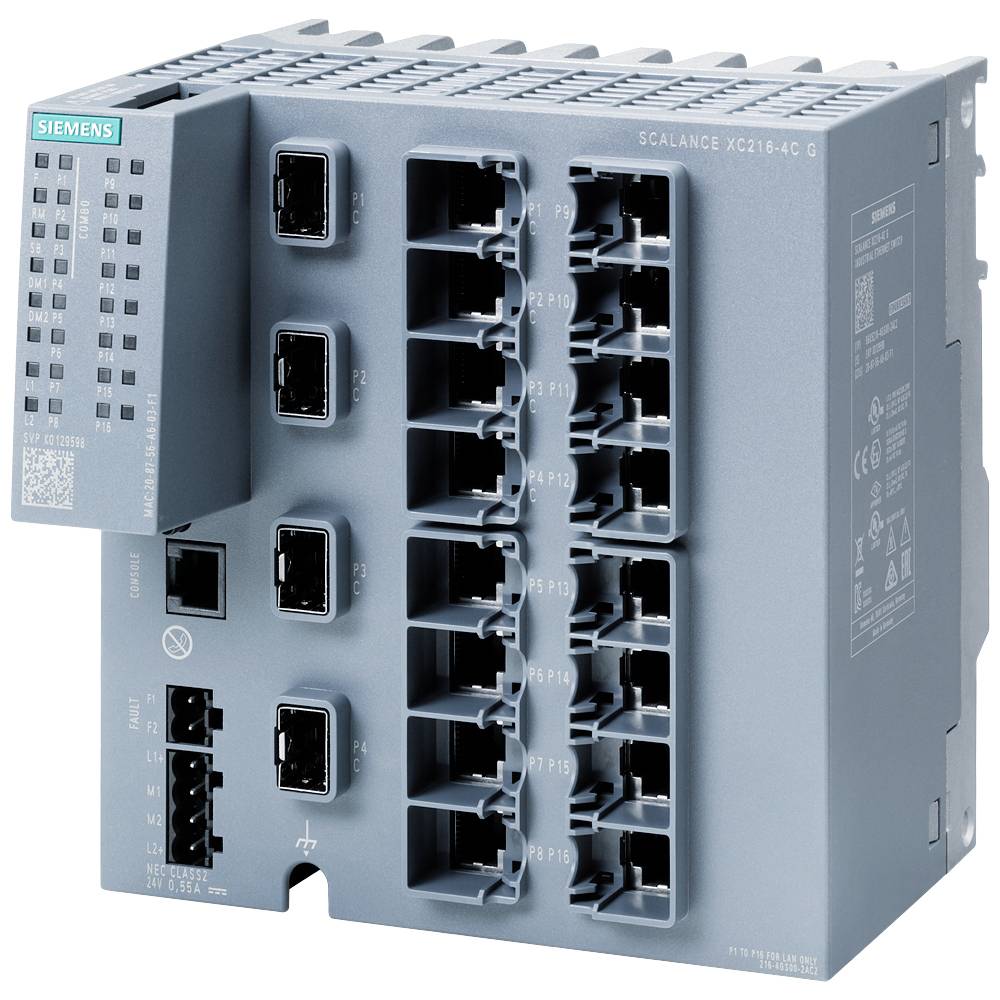 [SCALANCE XC216-4C G Managed IE Switch] 6GK5216-4GS00-2AC2
