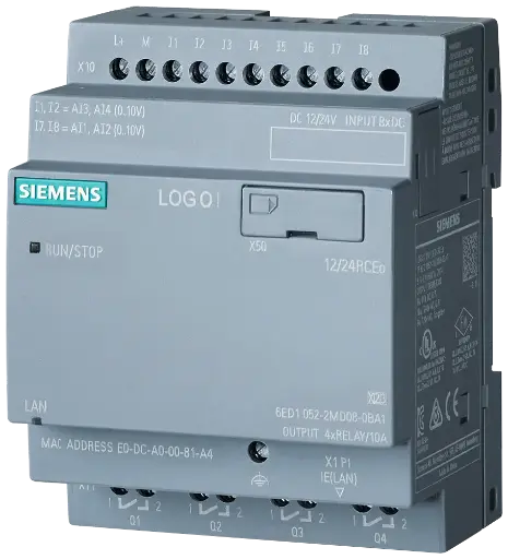[LOGO! 12/24RCEO Logic Module Relay w/o Display] 6ED1052-2MD08-0BA2